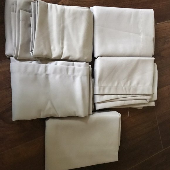 5 x Twill Café Curtain Tiers Gray